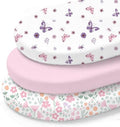 Little Grape Land Bassinet Sheets 3 Pack, Ultra Soft Baby Bassinet Fitted Sheets by LittleGrapeLand