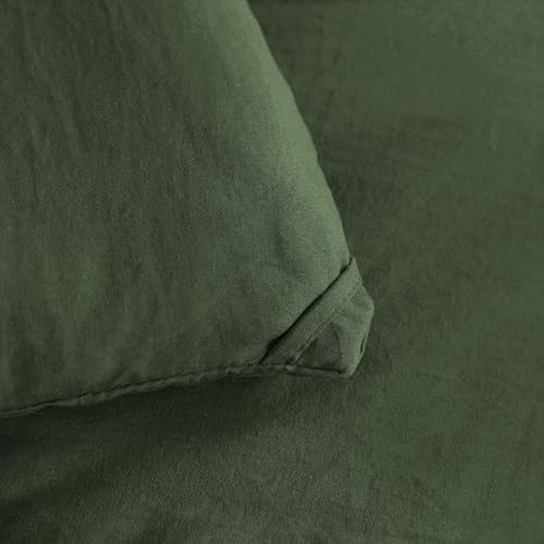 NTBAY Twin Microfiber Bed in a Bag, Comforter Set 5 Piece, Olive Green - Image 4