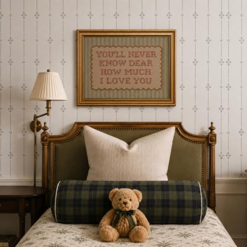 Vintage Gold Framed Nursery Wall Art Baby Love Quote Painting Canvas Prints - Image 4
