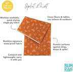 Bumkins Baby Splat Mat for Under High Chair, Babies Toddlers Eating Mess Mat - Image 5