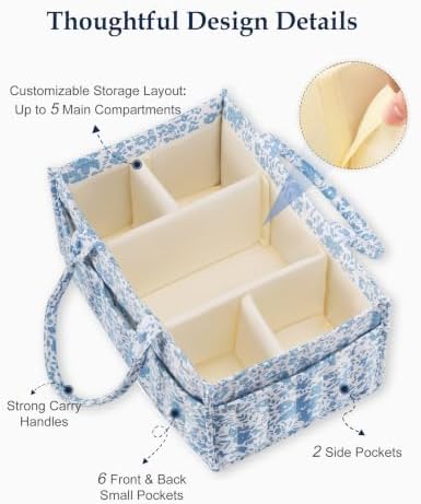 Quilted Diaper Caddy Organizer - Image 5