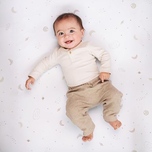 Sorrel + Fern Baby Crib Sheets Neutral, Fitted 2-Pack - Image 3