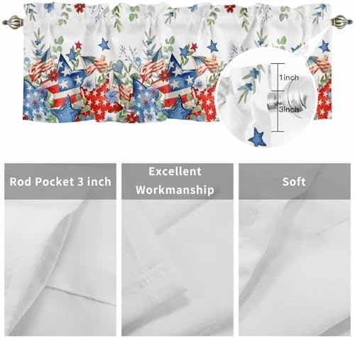 4th of July Kitchen Curtains Valances - Image 7
