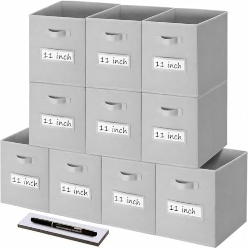 Storage Bins, Light Grey by Anyoneer