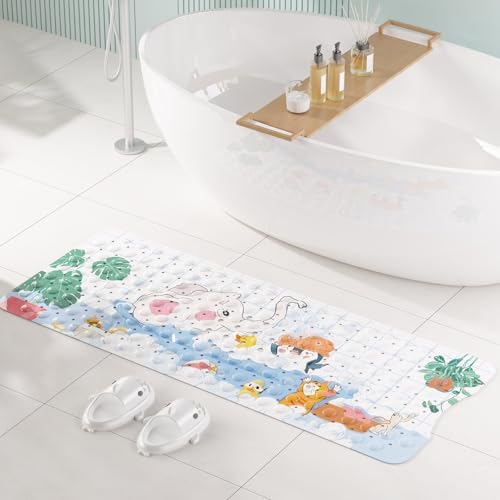 AmazerBath Baby Bath Mat Non Slip, Cartoon Kids Bath Mat - Image 4