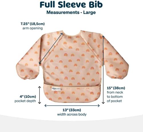 Tiny Twinkle Long Sleeve Bib for Babies & Toddlers | Waterproof Smock Bib for - Image 5