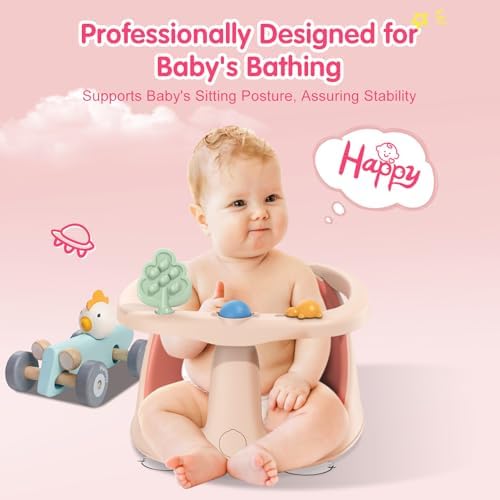Baby Bath Seat for Babies 6 Months & Up, Non-Slip Bath Seats for Babies Sitting - Image 4