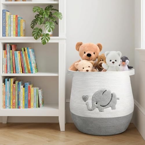 Large Baby Laundry Hamper, Toy and Blanket Storage Basket - Image 3