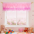 Besutolife Valance Curtains Pink Tulle Valance by Besutolife