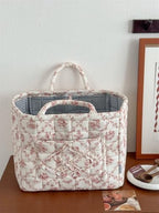 Floral Fabric Storage Basket Car Interior Storage Basket Underwear Sundries - Image 5