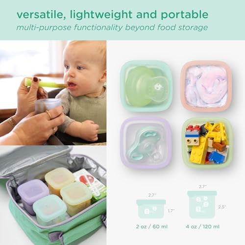 Olababy Silicone Baby Food Storage Containers 4pk - Image 6