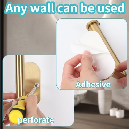 Yagoo 6 Pcs Adhesive Curtain Holdbacks, Screw-in Curtain Tiebacks - Image 4