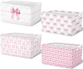 4pcs Christmas Storage Basket Fabric Laundry Baskets by Bulyoou