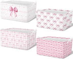 4pcs Christmas Storage Basket Fabric Laundry Baskets by Bulyoou