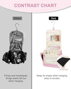 Relavel Travel Hanging Toiletry Bag, Makeup Bag - Image 5