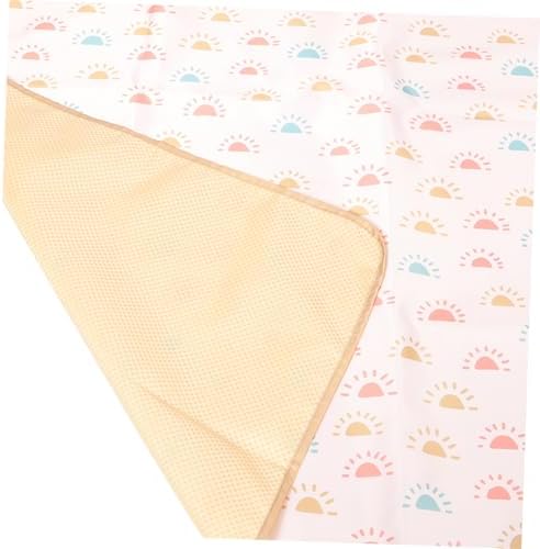 High Chair Mat for Toddlers Foldable Floor Protector Polyester Fiber - Image 3