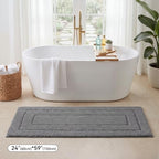 GRANNY SAYS Dark Grey Bathroom Runner Rug 59" x 24", Soft Bath Mat - Image 5