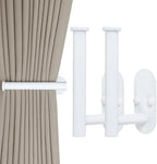 Yagoo 2 Pcs Adhesive Curtain Holdbacks, Screw-in Curtain Tiebacks by CEFOPOLA