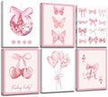 Framed Preppy Bows Wall Art, Preppy Bow Pictures by KIOSSUT