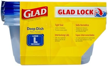 Glad GladWare Deep Dish Food Storage Containers, 64 Oz - Image 6