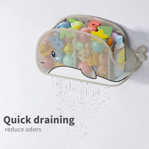Austion Quick-Drying Baby Bath tub Toy Organizer Storage - Image 4
