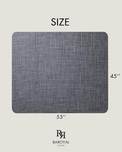 Baroyal Office Chair Mat for Hardwood Floor Under Desk Computer Rolling Chair - Image 6