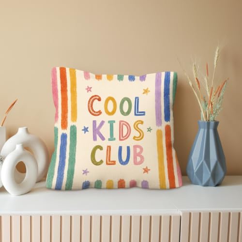 kdqua Colorful Classroom Pillow Cover 18x18 Double-Sided, Kids Playroom - Image 4