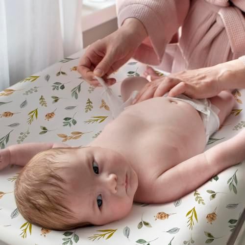 BROLEX Changing Pad Covers for Baby: Boy Girls Ultra Stretchy Soft 2 Pack - Image 5