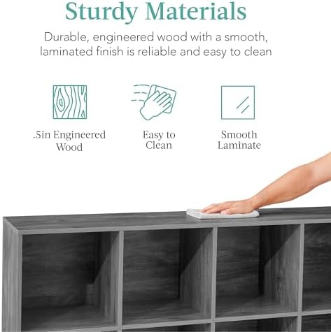 Best Choice Products 8-Cube Storage Organizer, 13.5in Shelf Opening, Display - Image 6