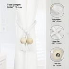 Magnetic Curtain Tiebacks Decorative Tie Back Drapes Holdbacks Nieffeiy - Image 3