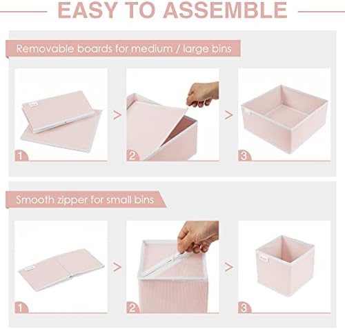 Criusia 8 Pack Underwear Drawer Organizer, Foldable Cloth Storage Box Closet - Image 4