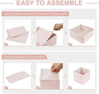 Criusia 8 Pack Underwear Drawer Organizer, Foldable Cloth Storage Box Closet - Image 4