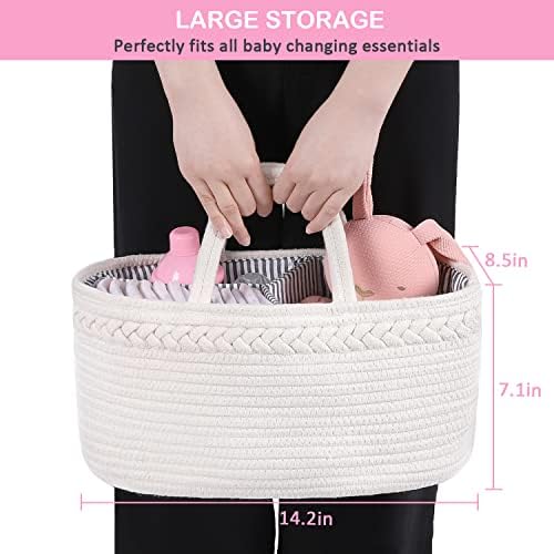 ABenkle Baby Diaper Caddy, Nursery Storage Bin and Car Organizer - Image 3