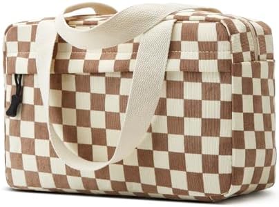 Large Makeup Bag for Women Corduroy Cosmetic bag Make up Bags Zipper Pouch by Unknown