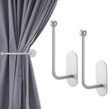 CroBlissful 2 Pcs Adhesive Curtain Holdbacks No Drill Window Hook by CroBlissful
