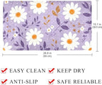 Bathtub Mat Non Slip 26.8x15.1 Inch, Daisy Flowers Shower Mat - Image 4