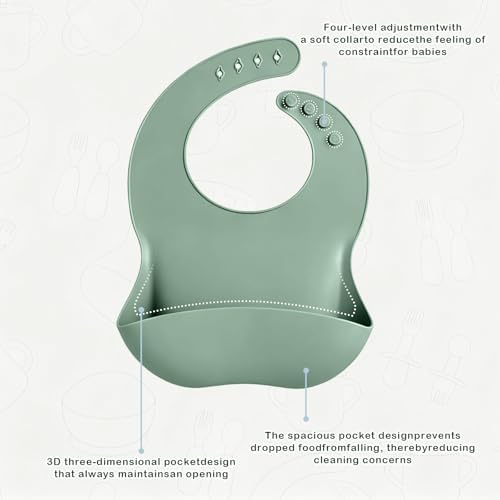 Silicone Baby Feeding Set 10 Pcs, Baby feeding essentials - Image 4