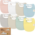 KeaBabies 8-Pack Organic Baby Bibs by KeaBabies