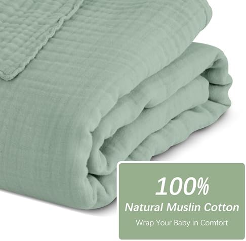 SWEET DOLPHIN Muslin Baby Bath Towels Blanket - Image 4