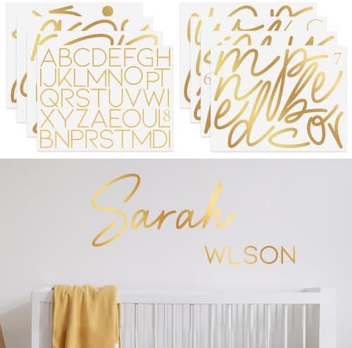 Boao Personalized Name Letter Wall Decal, Full Name, Extra Large by Boao