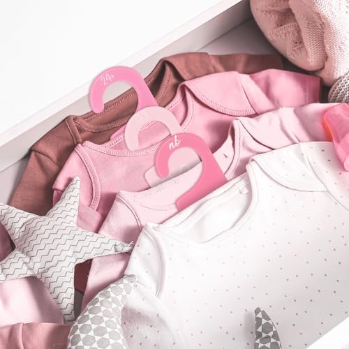 Whaline Acrylic Baby Closet Dividers Pink Hanging Infant Clothes Hanger - Image 7