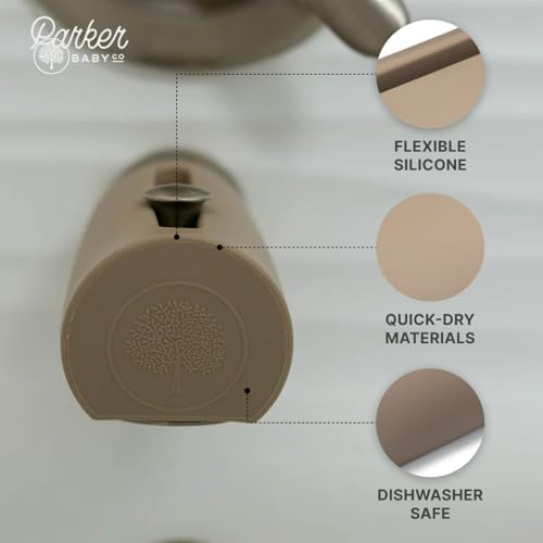 Parker Baby Co. Soft Silicone Bathtub Faucet Safety Spout Cover - Image 4