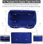 OMYSTYLE Purse Organizer Insert, Felt Tote Bag Organizer Insert - Image 3