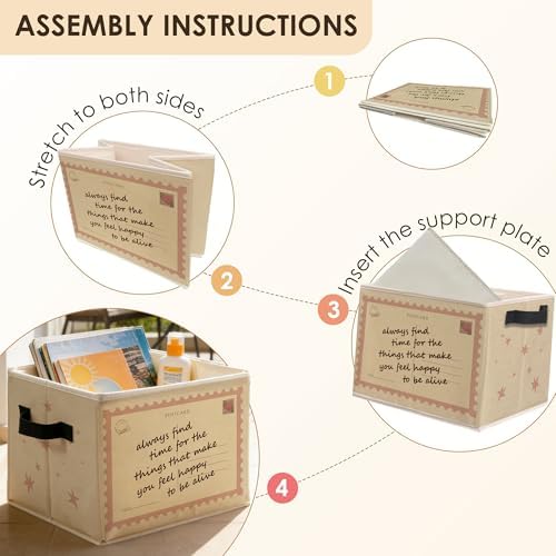 Trendy Pink Inspirational Storage Bins Box - Image 5