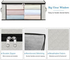 HomeHacks 3-Pack Clothes Organizer Storage Bags, 35L Storage Bins - Image 4