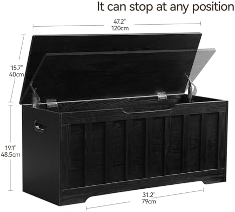 VANKILEY 43.3" Storage Chest Extra Large, Storage Bench. - Image 2