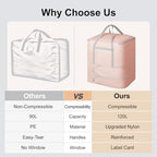 Comforter Storage Bag - 120L Bedding Storage Bags - Image 6