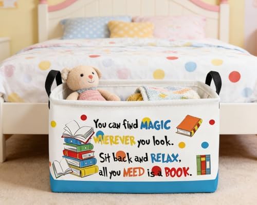 Essme Rectangular Kids Baskets, Book Storage Box, Cute Basket - Image 6