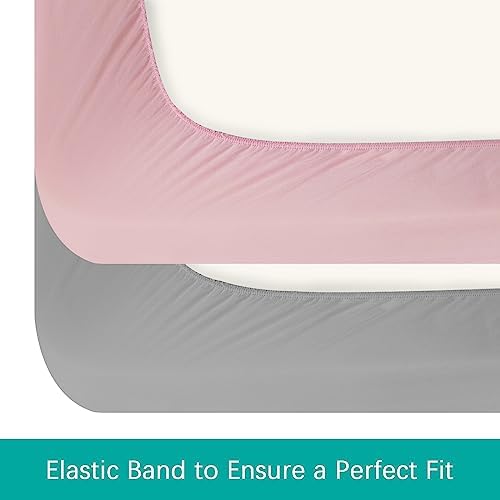 Crib Sheets Waterproof 2 Pack for Baby Boys Girls Fitted - Image 4