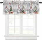 Vandarllin Christmas Gnome Valance Curtains by VandarllinHomeKitchenDecor